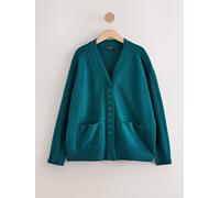 Next Teal Blue Supersoft V-Neck Cardigan With Pockets