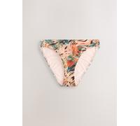 Next Teal/Pink Metallic Animal High Leg Bikini Bottoms