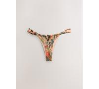 Next Teal/Pink Sparkle Animal Tanga Bikini Bottoms