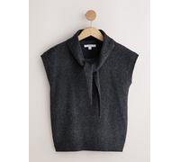 Next Tie Neck Knitted Tank Top Gris L (FR 46-48)