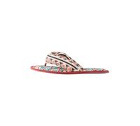 Next Tongs orange pastel / rouge cerise / noir / blanc cassé, Taille 38-39
