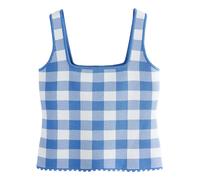 Next Tops en tricot bleu / blanc, Taille S