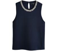 Next Tops en tricot bleu marine / transparent, Taille S