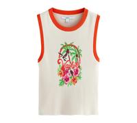 Next Tops en tricot écru / vert gazon / rose / rouge orangé, Taille XXL-XXXL