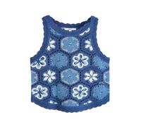 Next Tops en tricot saphir / bleu ciel / blanc cassé, Taille 4XL-5XL