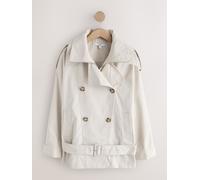 Next Trench-coat bas imperméable à ceinture crème L Petite (FR 46-48)