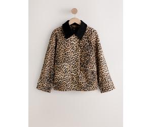 Next Veste cirée avec col en velours côtelé
