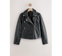 Next Veste de motard en cuir faux Noir FR 48 Regular (EU 46 R)