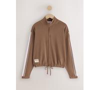 Next Veste légère à Col cheminée et fermeture éclair avec rayures latérales Brun XL Regular (FR 50-52)