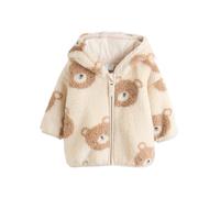 NEXT Bébé garçon Veste zippée en polaire Natural Bear Face 3 Mois
