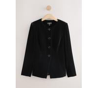 next Veste sans col en velours Noir FR 44 (EU 42)