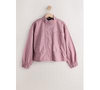 Next Veste zippée à col cheminée en jean avec cordon de serrage