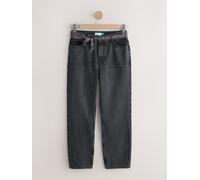 Next Washed Black Leopard Print Mid Rise Ankle Straight Leg Jeans With Scarf