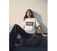 Next White/Black Official Oasis Band Relaxed Fit T-Shirt