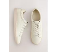 Next White/Blue Forever Comfort Lace Up Leather Trainers