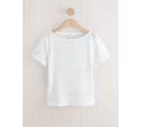 Next White Bridal Sequin Short Sleeve T-Shirt
