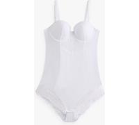 Next White Firm Tummy Control Cupped Lace Body
