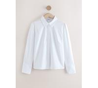 Next White Fitted Stretch Essential Long Sleeve Shirt White 22