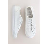 Next White Forever Comfort Canvas Baseball Trainers White EU 37.5 (UK 4.5)