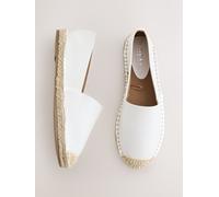 Next White Forever Comfort High Cut Espadrille Flats White EU 39 (UK 6)