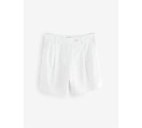 Next White Linen Rich Boy Shorts White EU 48 Regular (UK 20 R)