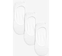 Next White Low Cut Invisible Footsie Socks 3 Pack