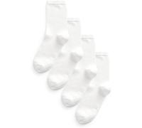 Next White Modal Ankle Socks 4 Pack