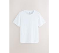 Next White N. Premium Linen Crew Neck T-Shirt