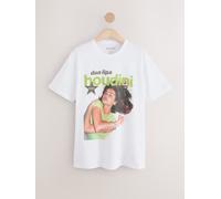 Next White Oversize Official License Dua Lipa Graphic Print T-Shirt
