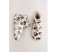 Next White Pudding Christmas Boot Slippers
