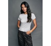 Next White Soft Touch Slinky Crew Neck Short Sleeve T-Shirt 2 Pack