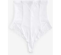 Next White Super High Waist Thong Firm Tummy Control Shaping Briefs