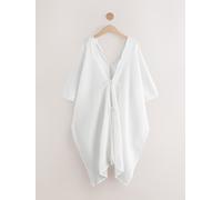 Next White Textured Beach Cover-Up