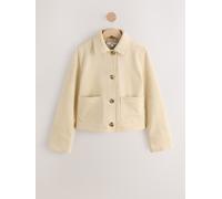 Next Yellow Faux Suede Button Through Lightweight Jacket