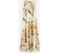 Next Yellow Floral Print Sleeveless Column A-Line Maxi Dress Yellow Floral Print EU 46 Tall (UK 18 T)