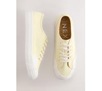 Next Yellow Round Toe Chunky Baseball Trainers