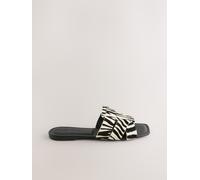 Next Mule 'Forever Comfort' noir / blanc naturel, Taille 39,5-40