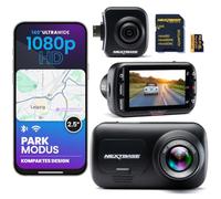 Nextbase 222 X Dashcam avant + arrière avec caméra arrière + carte SD 32 Go | 1080p Full HD | écran 2,5" | enregistrement en boucle | mode stationnement | support Click&Go |