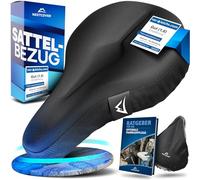 NEXTCOVER® CoverOne Housse de selle de vélo universelle en gel avec protection contre la pluie [mousse à mémoire de forme] I Housse de selle de vélo avec rembourrage I Protection de selle de vélo pour