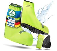 Nextcover® Surchaussures de vélo universelles I 100 % coupevent et imperméable pour une protection efficace contre l'humidité I Protection de pluie réfléchissante I Couvrechaussures de vélo (jaune,