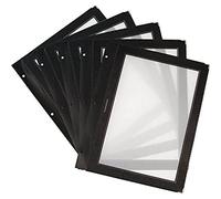 Nextday Catering H747 Lot de 5 intercalaires pour menu Noir Format A4