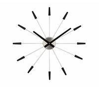 NeXtime 2610zw Plug Inn Horloge Plastic Noir