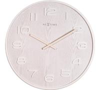 NeXtime 3096WI Montre fr Horloge de table ou murale de Quartz Circle White White