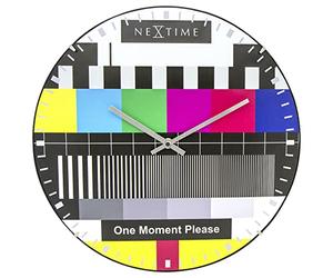NeXtime 3162.0 Testpage Dome Horloge Plastique Multicolore 35 x 35 x 5 cm