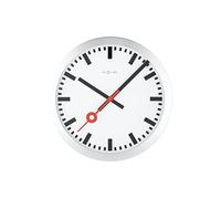 NeXtime 3998st Station Horloge Verre Blanc