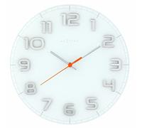 NeXtime 8817wi Classy Round Horloge Plastic Blanc