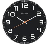 NeXtime 8817zw Classy Round Horloge Plastic Noir