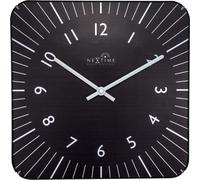 NeXtime Alex RC - Horloge murale fr (métal et plastique, 0 cm), couleur noir