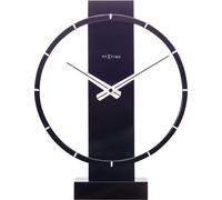 Nextime Carl Petite horloge de table ou murale bois/acier noir - 34cm WD1681 (Taille unique) (Noir)