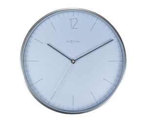 NeXtime Essential Silver Horloge Murale 3254WI - Unisex - 34 cm - Quartz